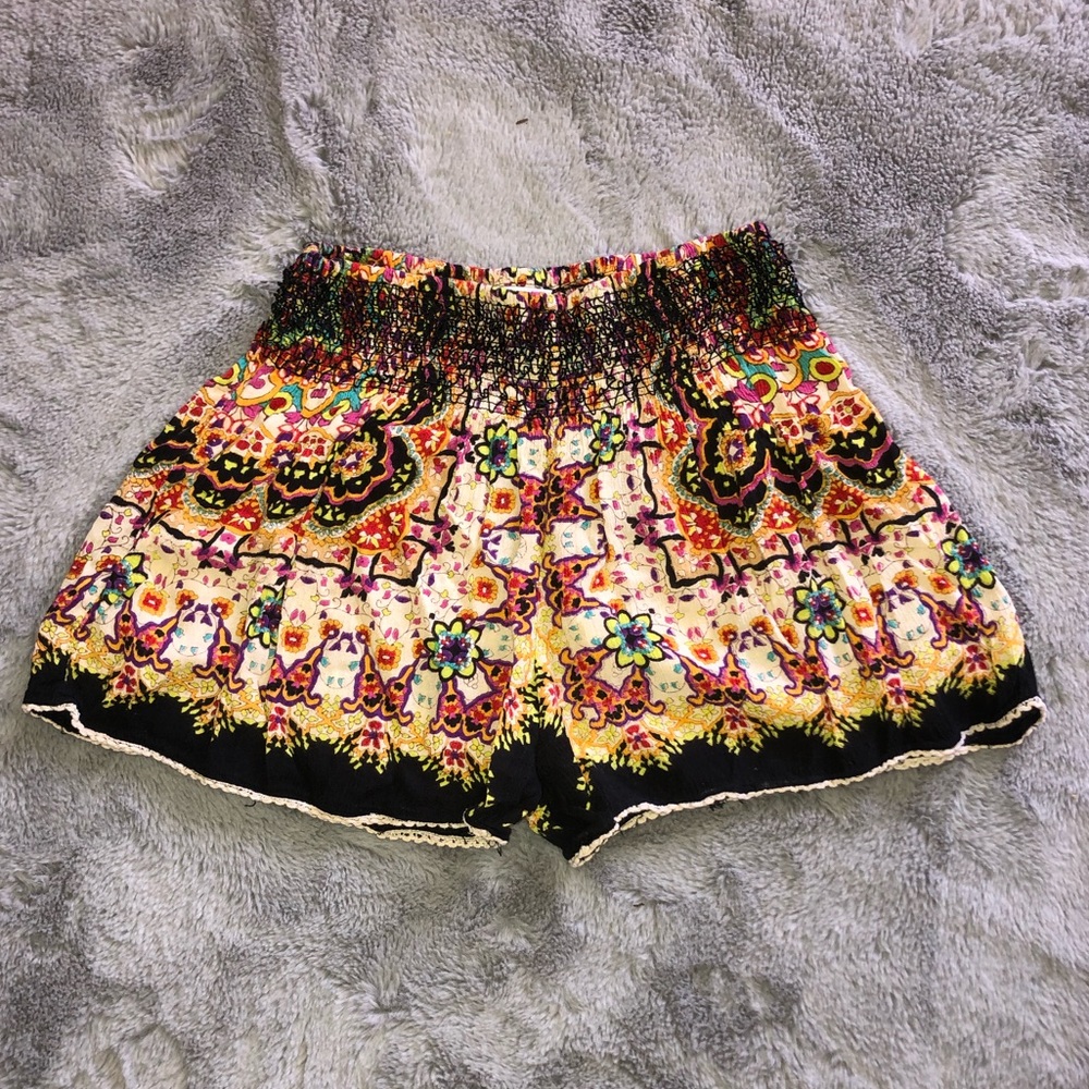 Loose, Flowy, floral shorts